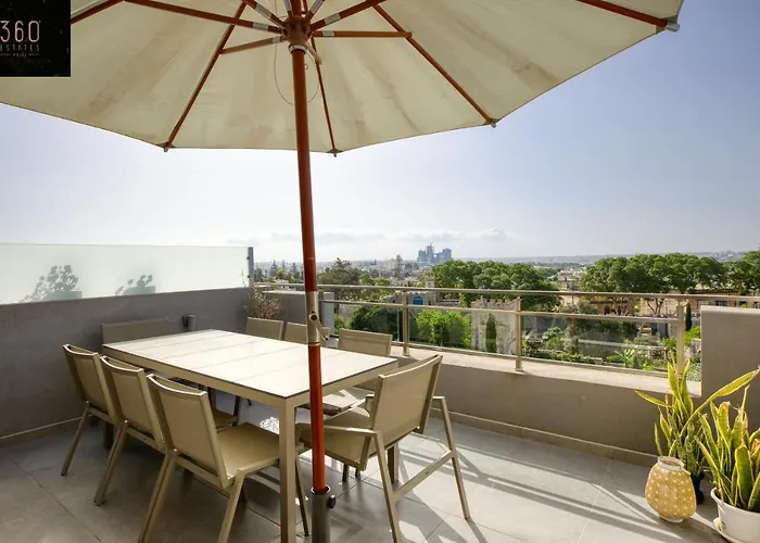Sunny & Beautiful Views, Amazing Design & Terrace By 360 Estates Apartament Lija